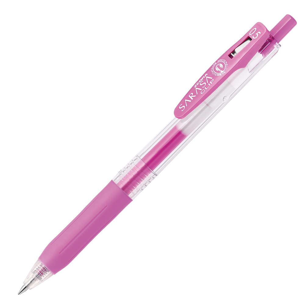 Ручка гелевая Zebra Sarasa Clip Neon Colors (неоново-пурпурная 0,5 мм)
