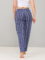 Брюки Б-18/джинсрогожка-оргамент