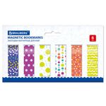 Закладки для книг МАГНИТНЫЕ, "GEOMETRY", набор 30 шт., 60x20 мм, BRAUBERG, 113177