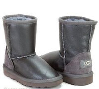 Ugg Kids Classic Short Metallic Grey