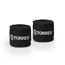 Бинт боксерский TORRES, PRL619015BL, дл. 3,5 м, шир. 5,5 см, 1 пара, хлопок, черный