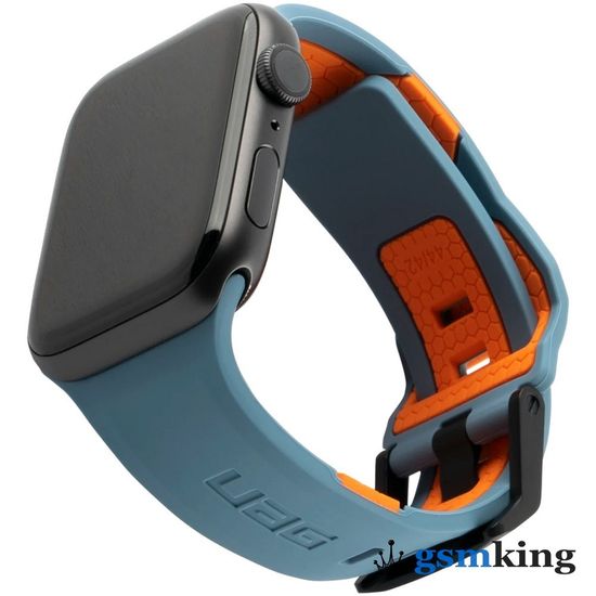 UAG Civilian Silicone Watch Strap for Apple Watch 42|44|45mm Slate / Orange (Синий)19148D115497