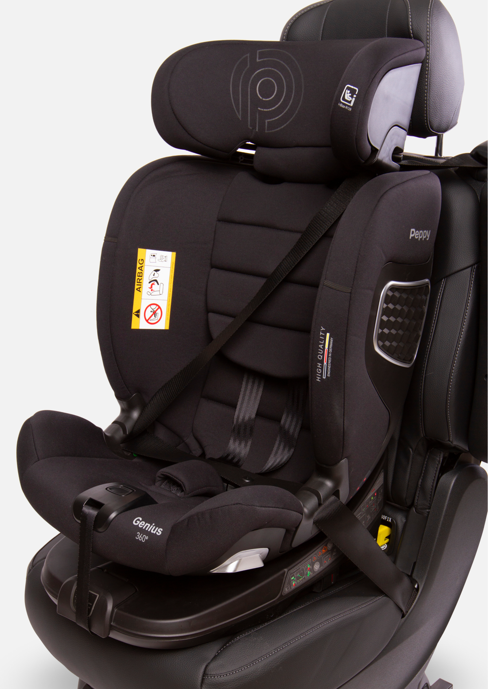 Peppy Автокресло Genius 0-36 I-Size 40-150 см (Black)