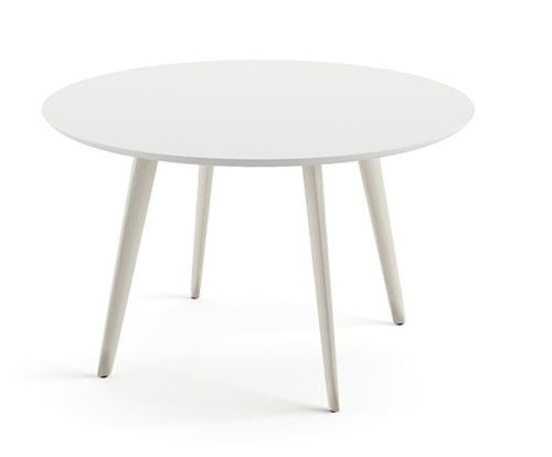 Стол Meety ARPER  ламинат/алюминий white matt d1190х725h