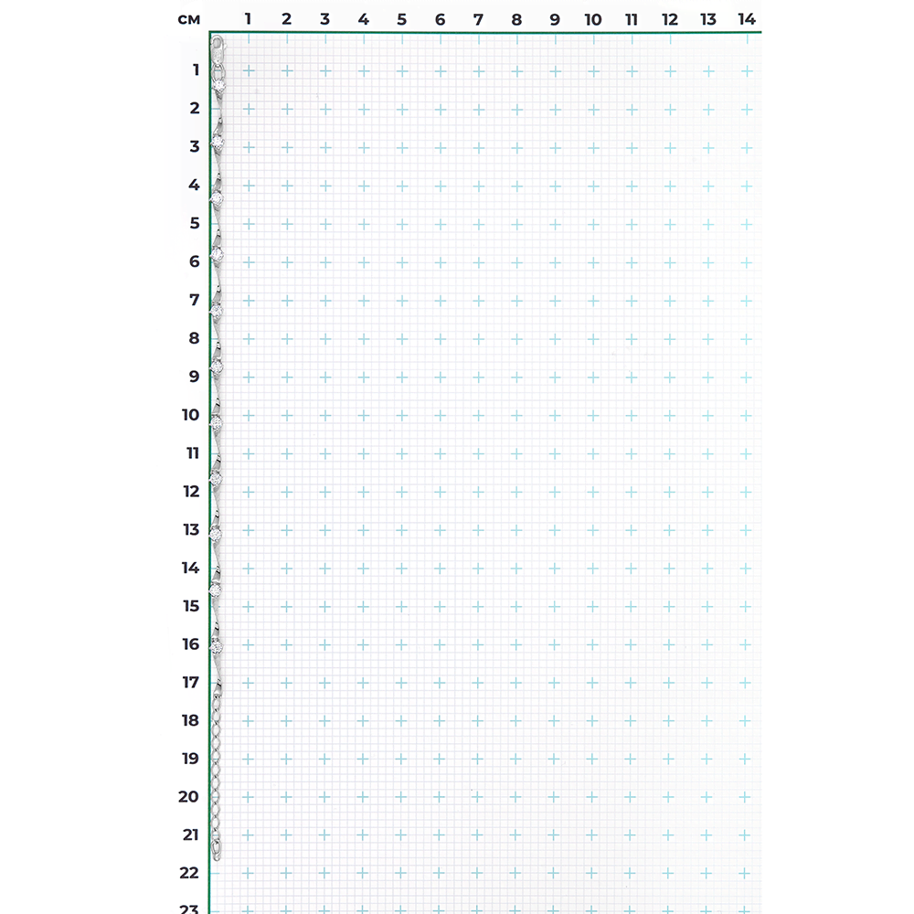 Браслет из белого золота с фианитами