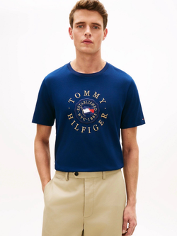 Футболка Tommy Hilfiger Circle Flag Logo Light Navy