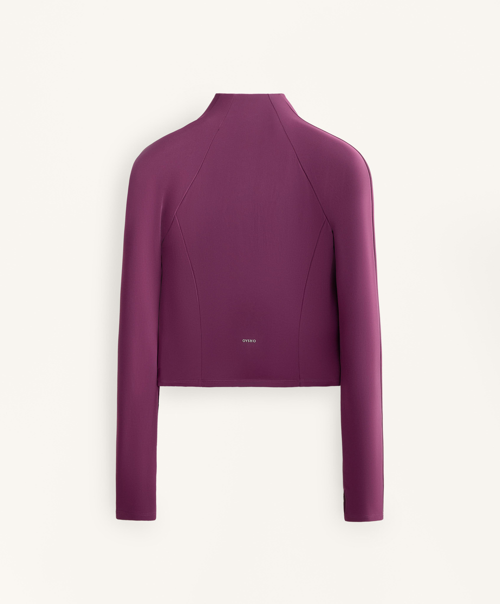 Oysho Легкая и теплая высокотехнологичная куртка, темно-сливовый