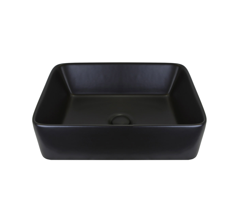 Накладная раковина Bronze de Luxe матовая чёрная