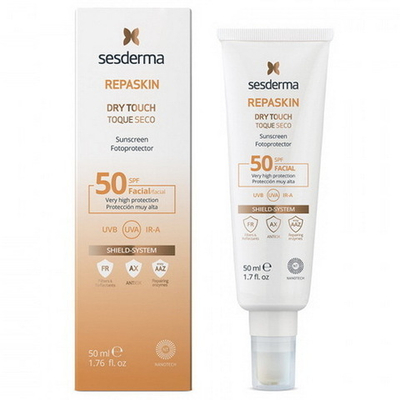 Repaskin Dry Facial SPF 50 Sesderma | Средство солнцезащитное с матовым эффектом| Лицо