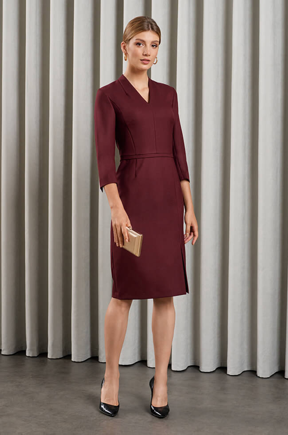 51509 Платье женское (бордовый)