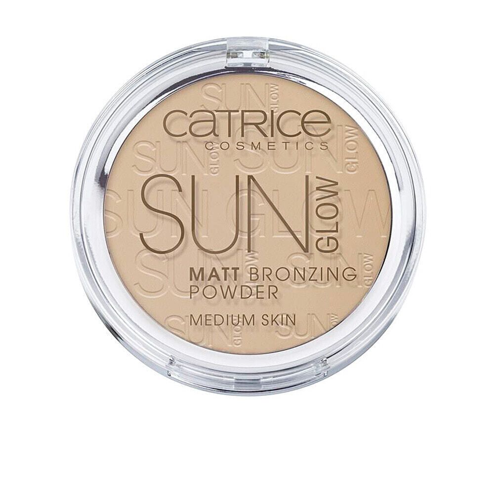 Румяна и бронзеры для лица Catrice Sun Glow Matt Bronzing Powder 030-medium bronze Водостойкая матовая пудра с эффектом загара 9,5 г