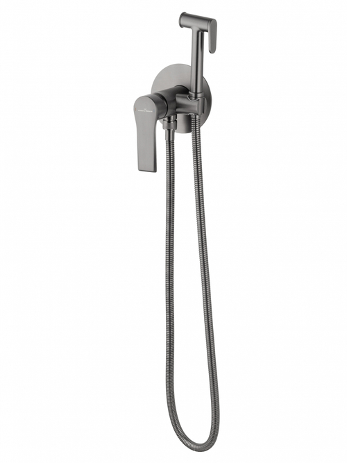 Смеситель с гигиеническим душем встраиваемый WONZON & WOGHAND BRILLIANT, Темный графит (WW-88829079-BGM)