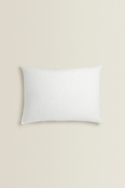 ZARA HOME ОДНОТОННЫЙ ЛЬНЯНОЙ ЧЕХОЛ ДЛЯ ДЕКОРАТИВНОЙ ПОДУШКИ, БЕЛЫЙ