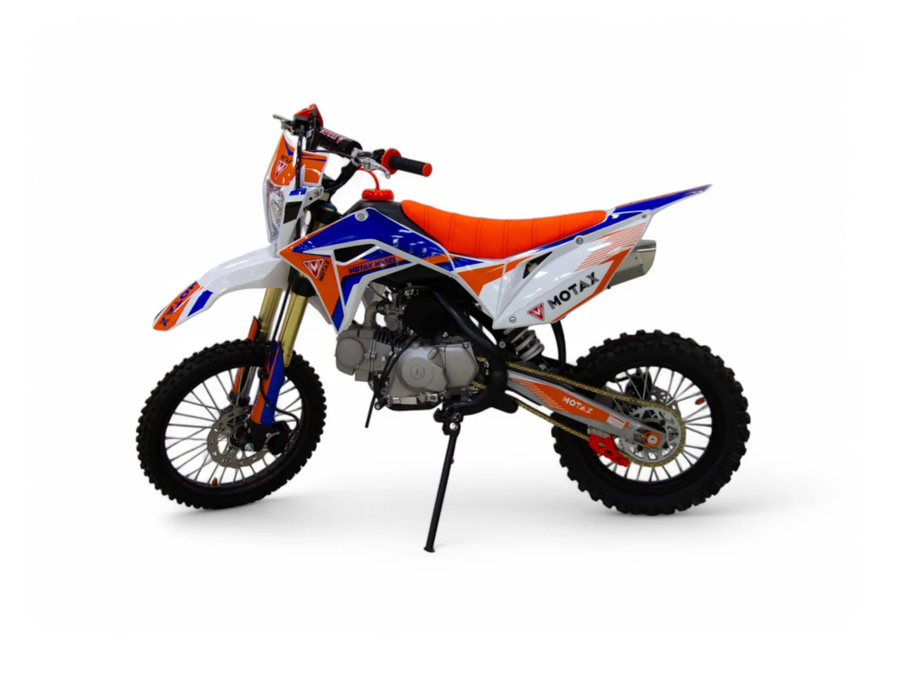 Питбайк MOTAX MX 125 (17/14) черный-белый-оранжевый