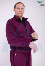 Толстовка ортопедическая с молниями по верху рукавов. Размер L-2XL (48-54). Цвет МАРСАЛА. Ткань ТРИКОТАЖ