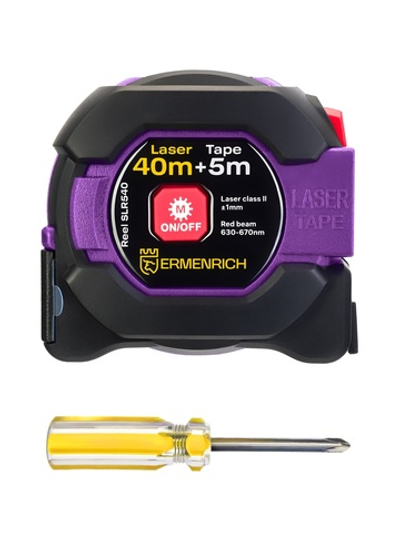 Рулетка с лазерным дальномером Ermenrich Reel SLR540