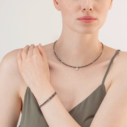 Колье Coeur de Lion Grey 5033/10-1200