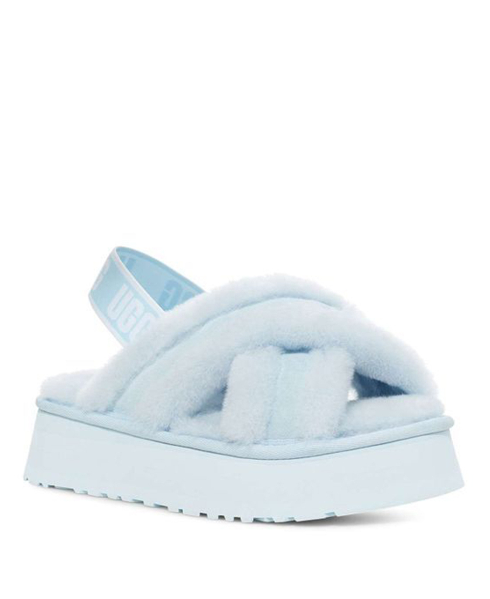 DISCO CROSS SLIDE-blue