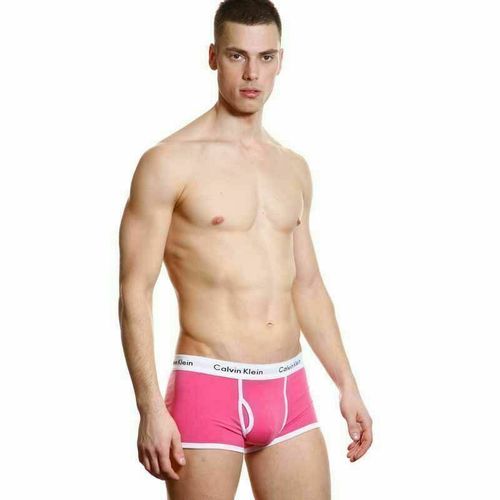 Мужские трусы хипсы розовые Calvin Klein 365 Pink