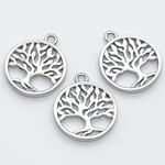 Подвеска Древо жизни, цвет серебро, размер 18*15 мм, цена за 1 шт