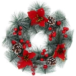 Венок декоративный «Лесная сказка» d-30 см, Красный