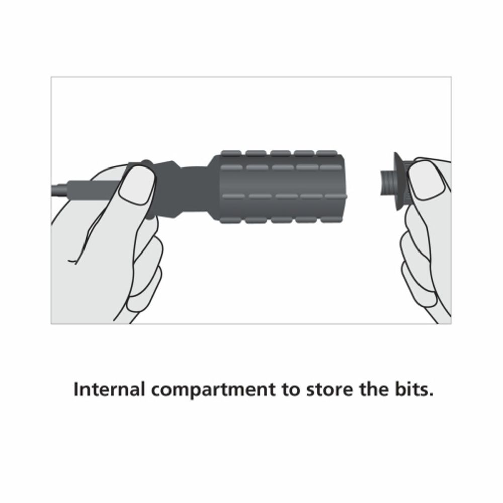 Набор инструментов Tramontina 43408/122 8 предметов, отвертка с 6 насадками и измерительная рулетка 2 м | Tramontina
