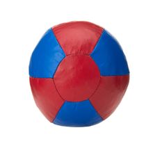 Медбол 3C143-K64, 1кг, иск.кожа, наполнитель резиновая крошка, диам. 16 см, маш сшивка, сине-красный