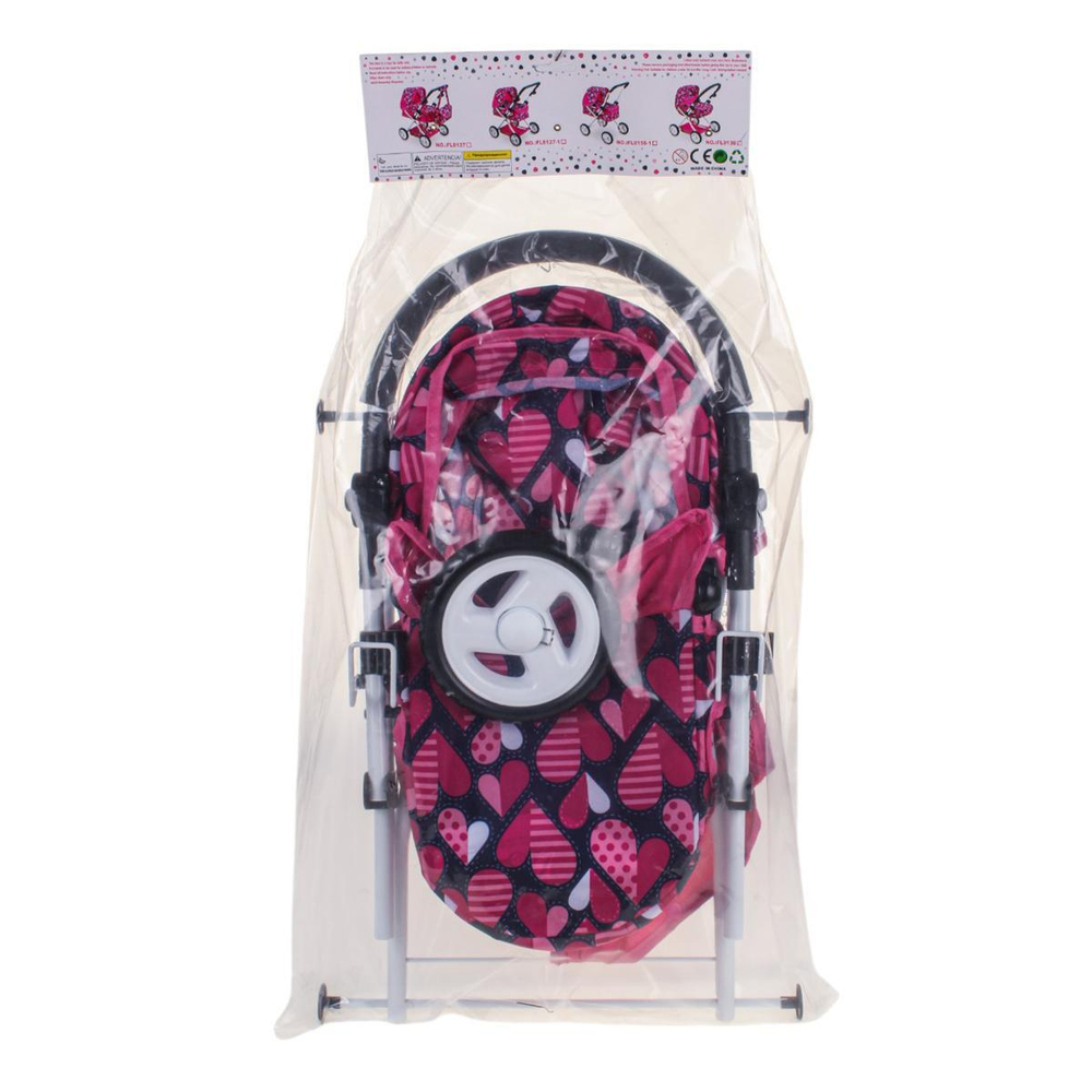 Коляска для куклы лежачая, пакет FL9138