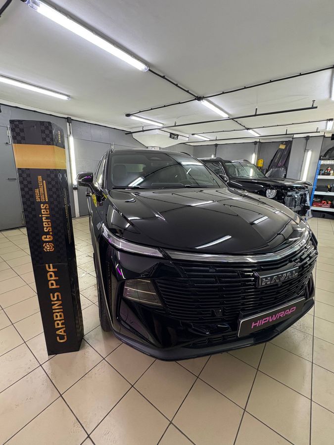 Комплексная защита HAVAL F7x Весь кузов покрыли антигравийной плёнкой CARBINS G190