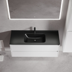 Тумба подвесная под раковину Sancos Libra, белый глянец 1190х450х500 мм