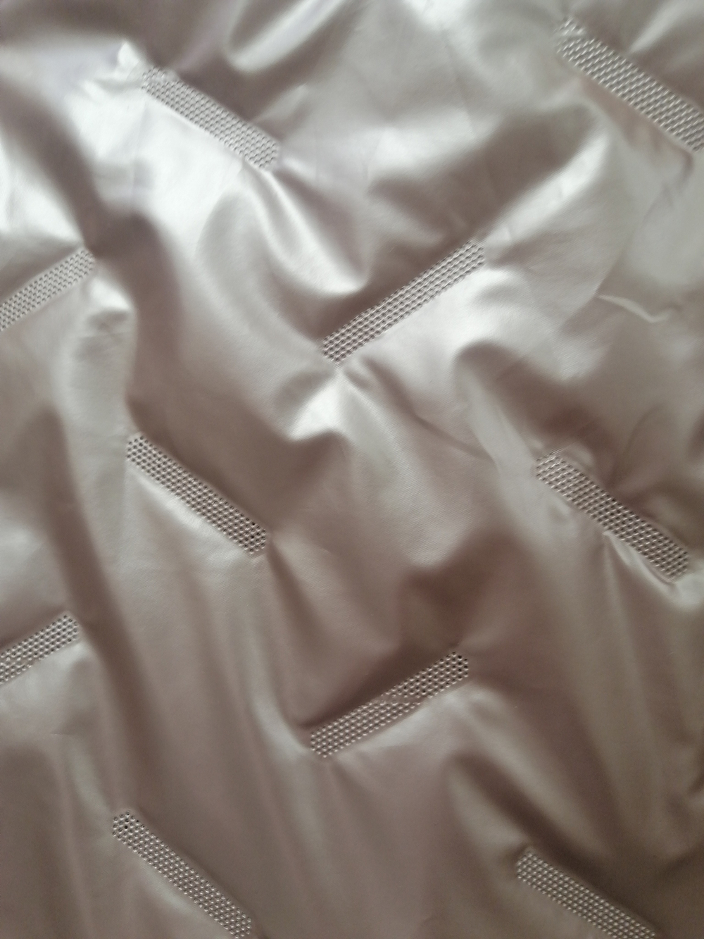 Стежка (курточная/термостежка/под "кожу"). Принт- Черточки, графит