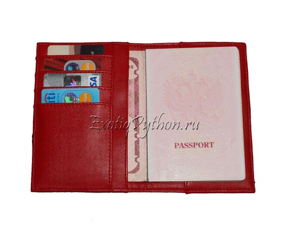 Обложка для паспорта и документов из кожи питона AC-22