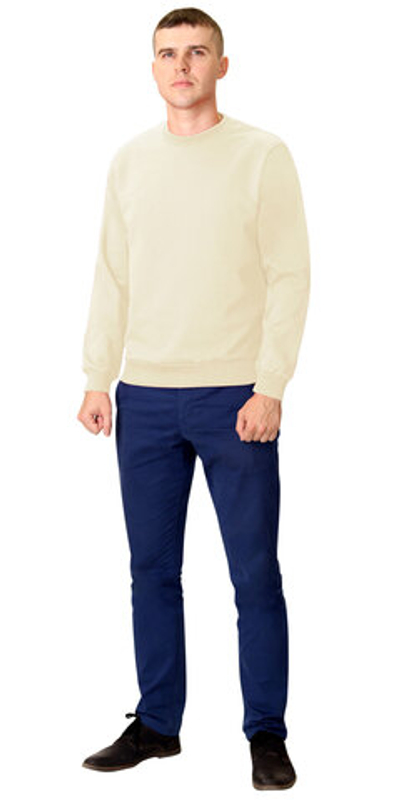 Толстовка длинный рукава молочная