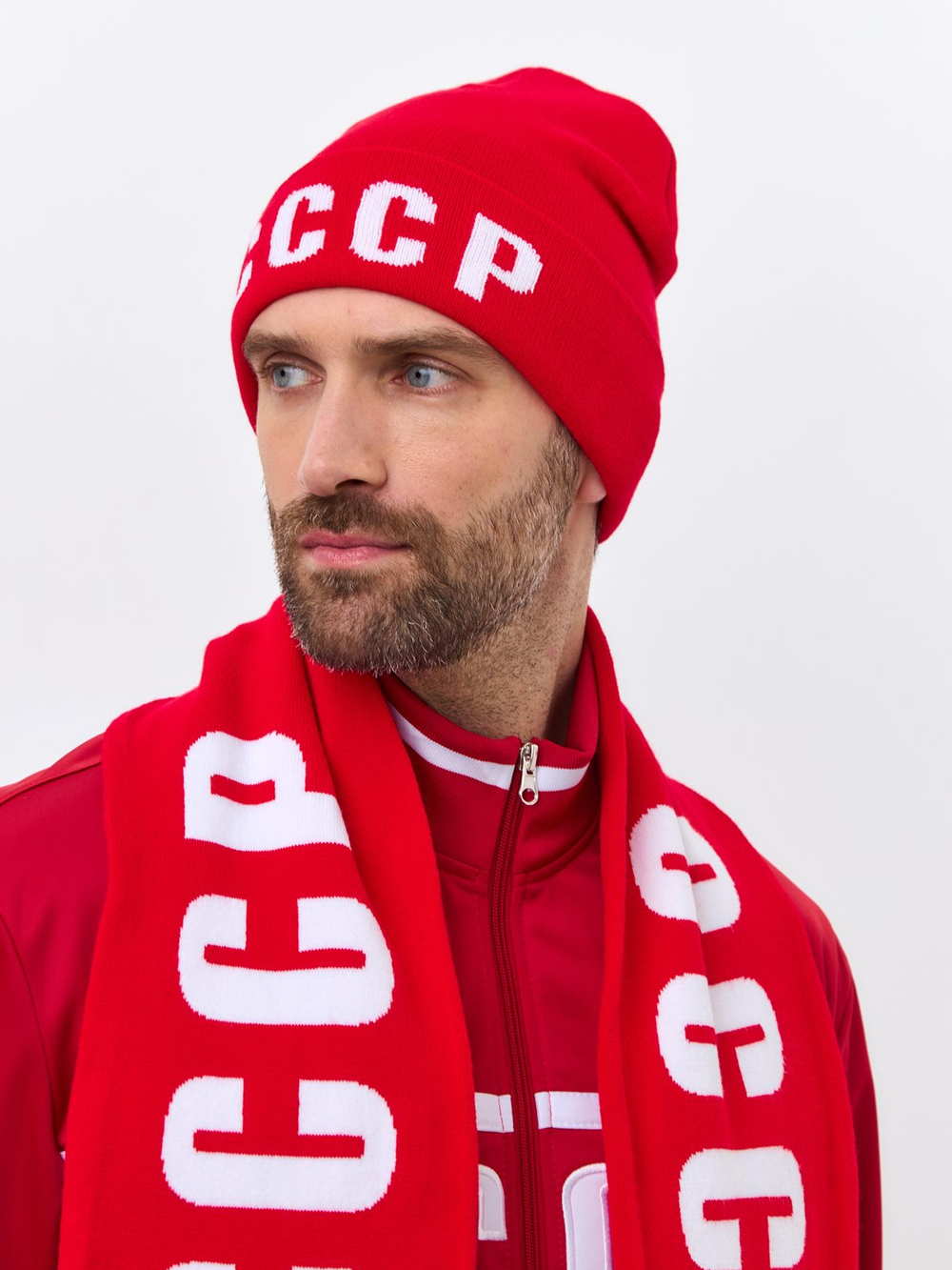 Шапка СССР красная
