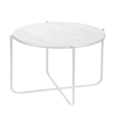 Стол журнальный Haushalt HHST2/2 дуб дымчатый/белый