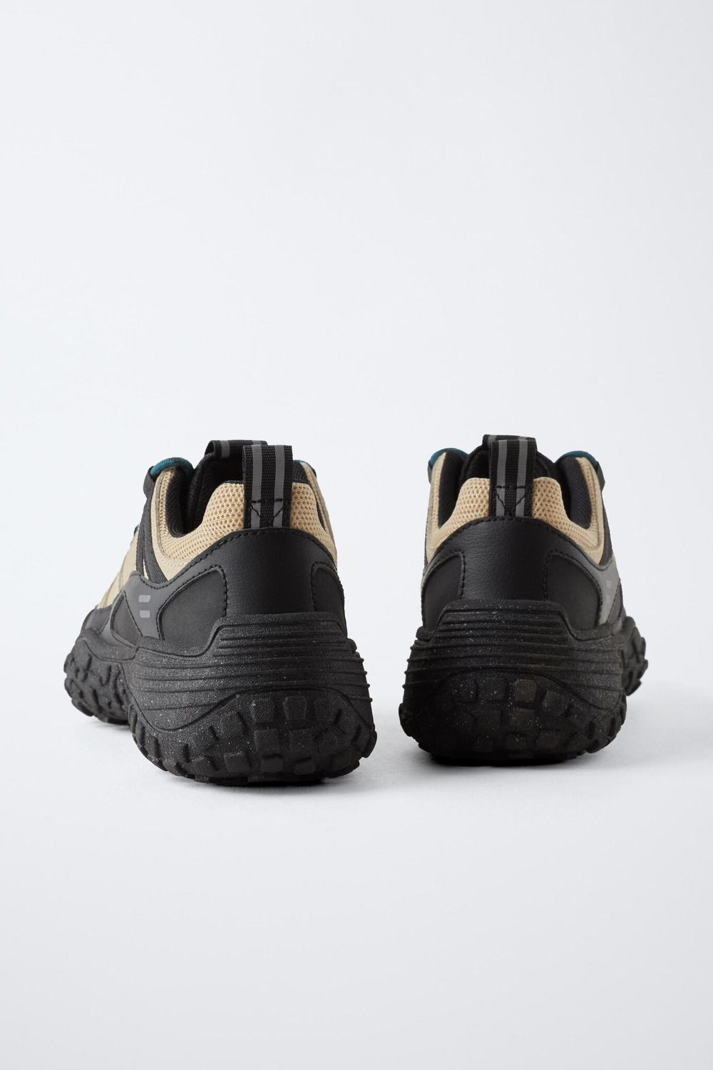 ZARA МНОГОКОМПОНЕНТНЫЕ СПОРТИВНЫЕ КРОССОВКИ, ПЕСОЧНО-КОРИЧНЕВЫЙ