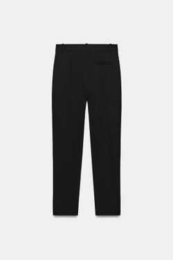 ZARA БРЮКИ SLIM ИЗ ШЕРСТИ — ZW COLLECTION LIMITED EDITION, ЧЕРНЫЙ