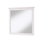 Зеркало настенное, 79х83, Неаполь, квадратное, в раме, в ванную, в прихожую, белое, Dipriz