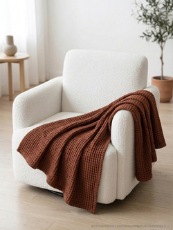 Плед "ERICA" 220х240, цвет Терракот темный