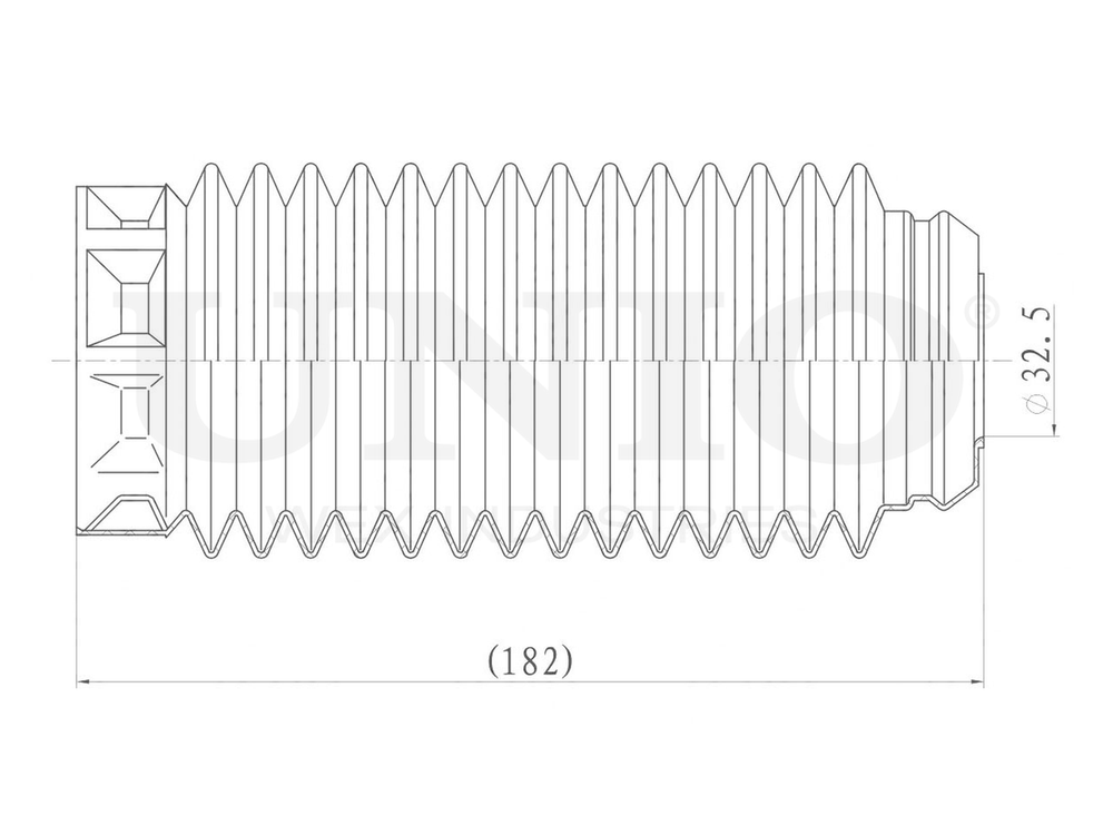 Пыльник переднего амортизатора UNIO DUC-10036