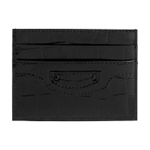 Balenciaga Neo Classic Cow Leather Card Holder Card Holder Women"s Black