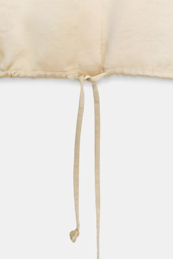 ZARA АТЛАСНАЯ РУБАШКА ZW WOMAN, ЭКРЮ