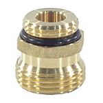 Штуцер переходной латунь 1/2"x3/4" под евроконус для клапана коллекторного Апогей 310011