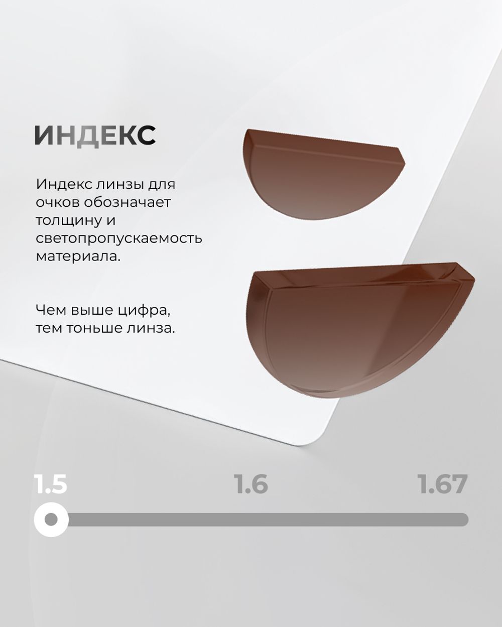 Поляризационная линза Clear Vision Polarized 1.5