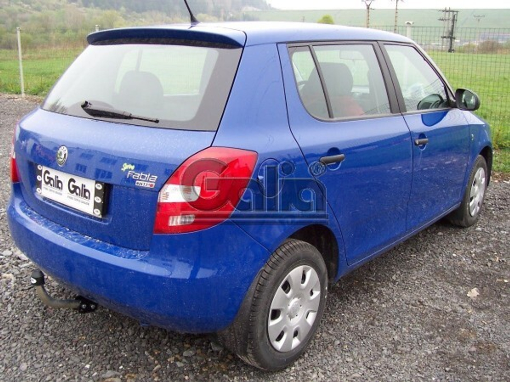 Фаркоп оцинкованный Galia S081A для Skoda Fabia хетчбек 2000-2007, 2007-2014(паспорт и сертификат в комплекте)(без электрики)