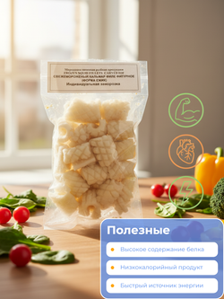 Кальмар, филе фигурное (ежик) 4-6 см 500 гр