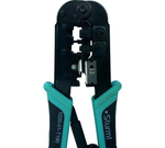 КЛЕЩИ STURM! Д/ОБЖИМА ТЕЛЕФОННЫХ И КОМПЬЮТ. КЛЕММ RJ-45/6P/8P И RJ-11/12/6P/8P 1020-01-T190