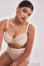 Телесный бюстгальтер Chita с чашкой +size на поролоне (Размер: 85G) (Цвет: телесный)
