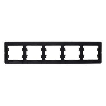 Рамка 5-м Glossa горизонт. шоколад SE GSL000805