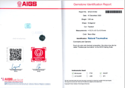 Турмалин Параиба, Октагон, 1 шт. / 3,95 карат, Мозамбик